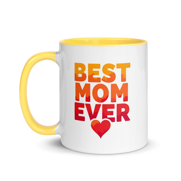 Best Mom Ever Coffee Mug in Yellow 11 oz