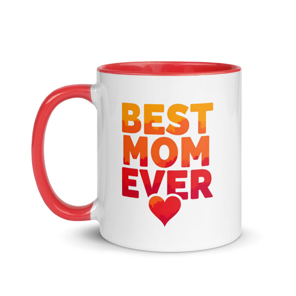 Best Mom Ever 11 oz Coffee Mug in Red