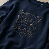 Starlit Big Cat Organic Sweatshirt - My Lucky Tee 