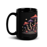 Dreamscape Mushroom Black Mug 