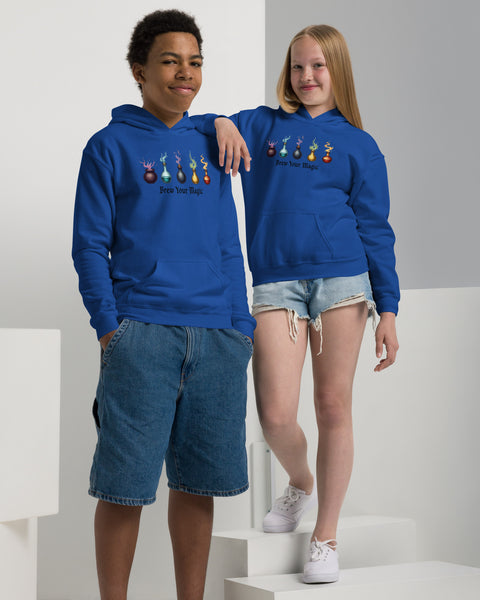 Blue Brew Your Magic Hoodies modelled