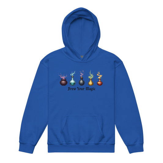 Brew Your Magic Youth Hoodie - Royal Blue