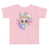 Bubble Bunny Toddler Tee in Pink
