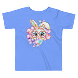 Bubble Bunny Toddler Tee in Heather Blue