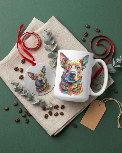 Buddy Dog Portrait — Mug / Ornament