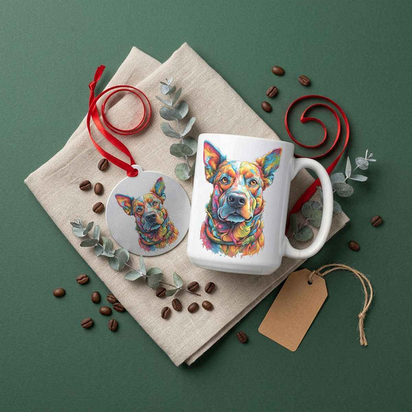 Buddy Dog Portrait — Mug / Ornament
