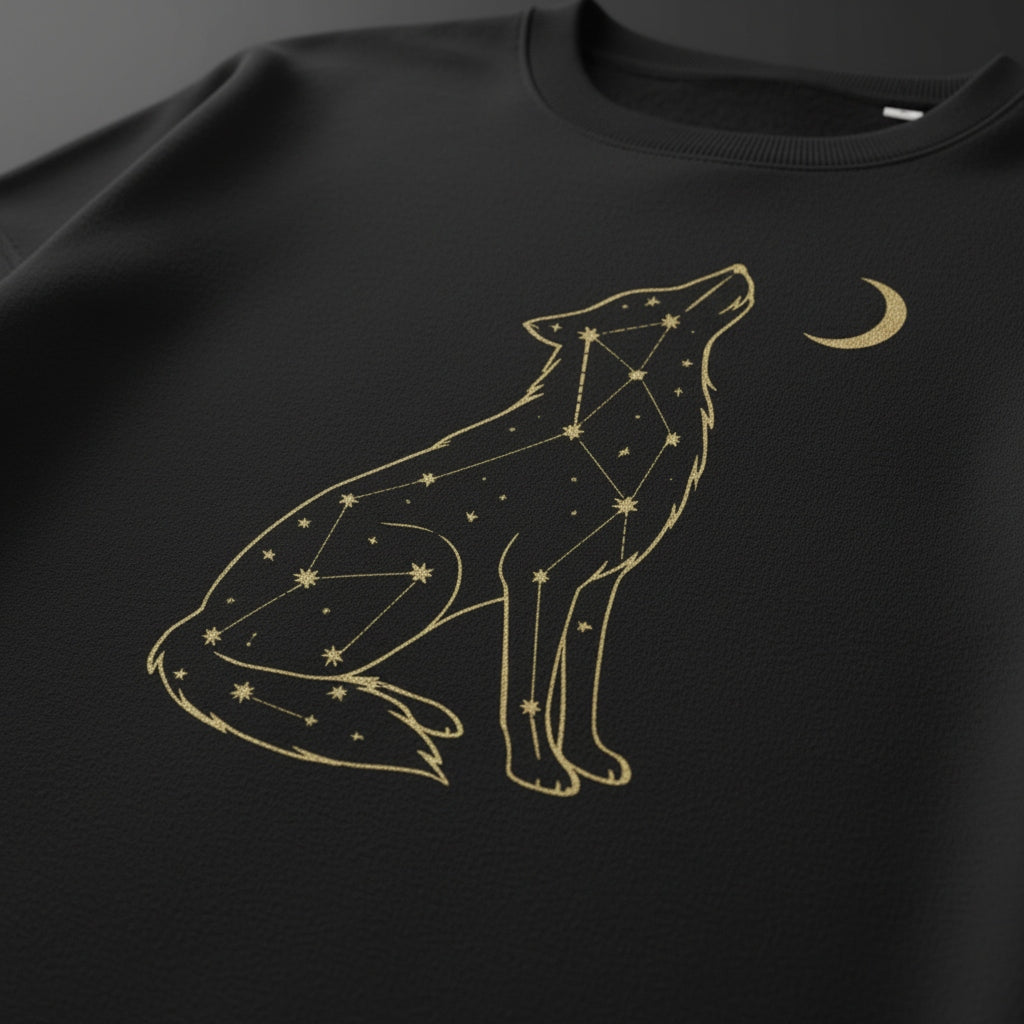 Starlit Wolf Women’s Organic Sweatshirt