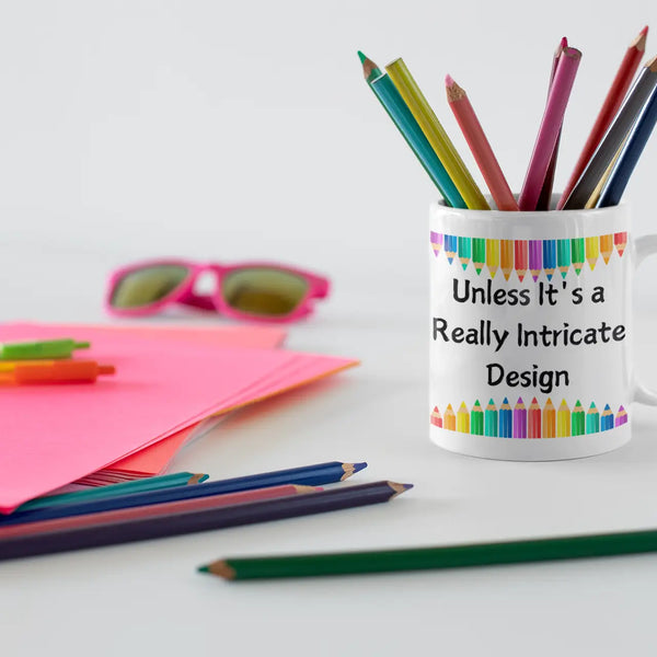 Color Outside the Lines Coffe mug mockup