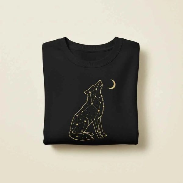 Starlit Wolf Organic Sweatshirt 