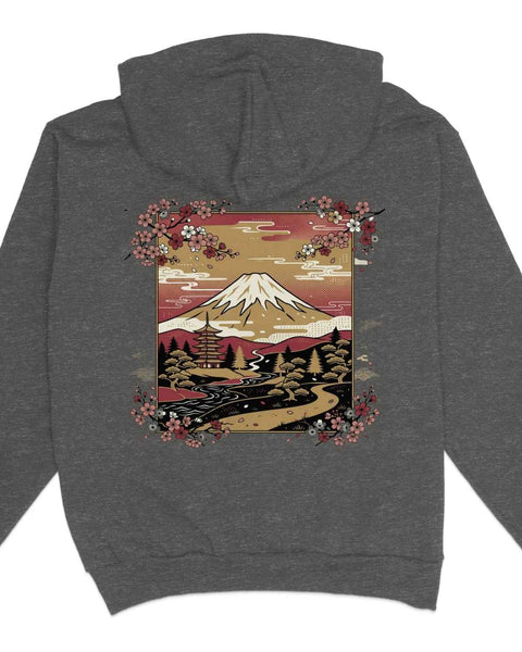 Mount Fuji Cherry Blossom Hoodie