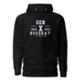 Gen X Hoodrat Hoodie Front - Black