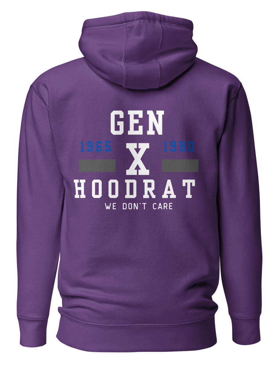 Gen X Hoodrat Hoodie - Back Purple