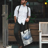Watercolor Mountain Tote Bag 