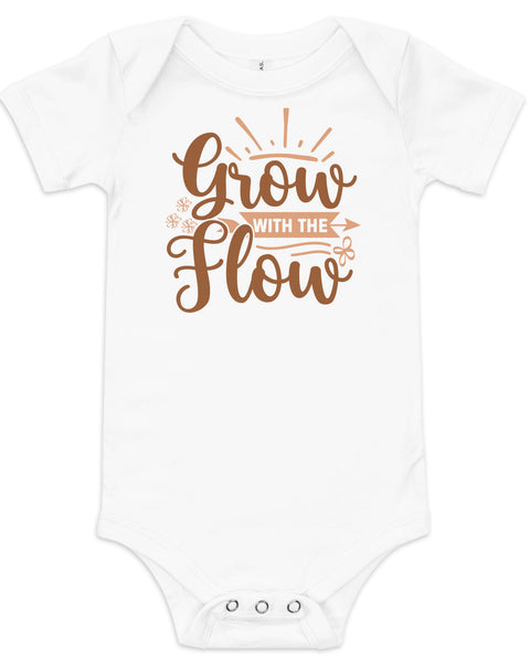 Grow with the Flow Onsie - White