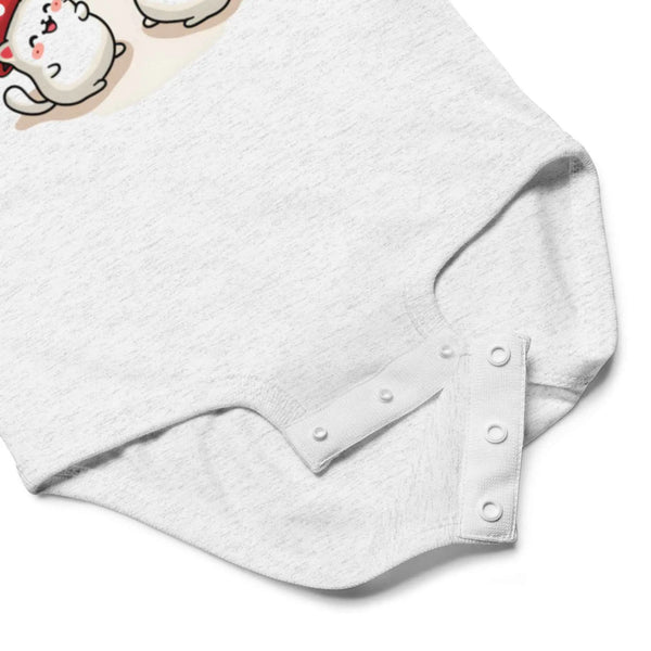 Happy Kawaii Mushroom Baby Bodysuit 