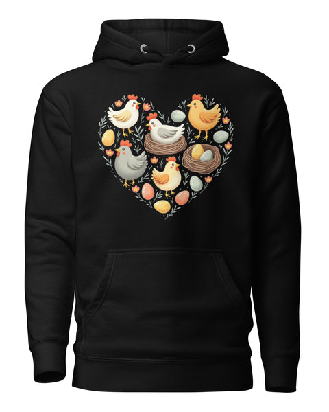 Hen House Hoodie in Black - Store & Peace