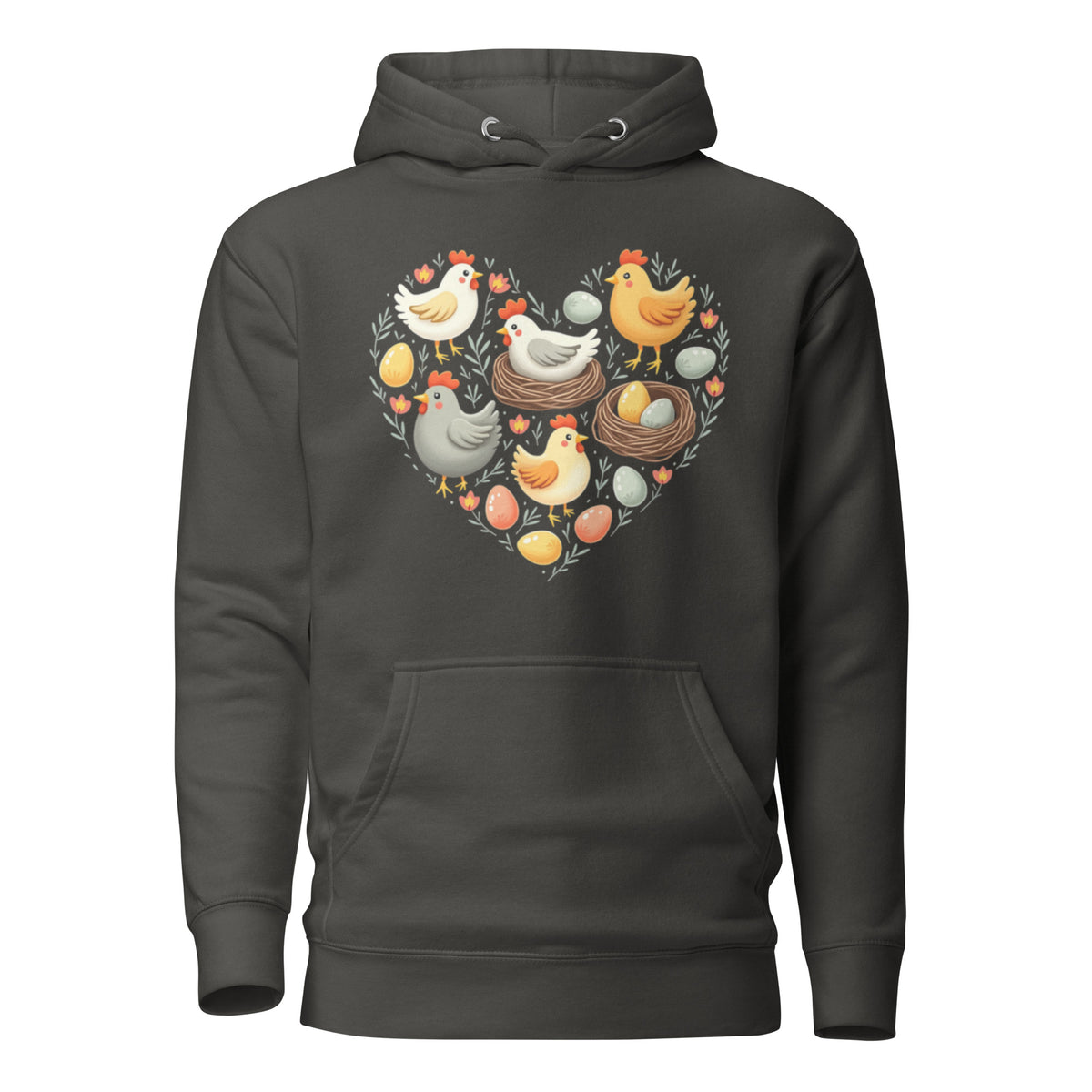Hen House Hoodie in Vintage Black