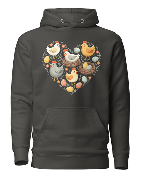 Hen House Hoodie in Vintage Black