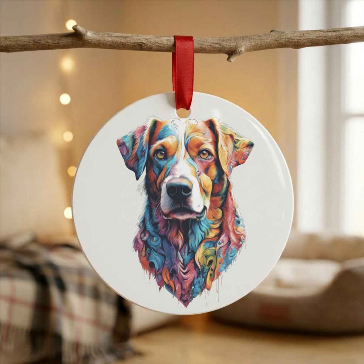 Waffles Dog Portrait — Mug / Ornament