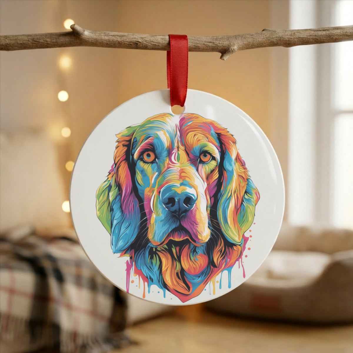 Patches Dog Portrait — Mug / Ornament