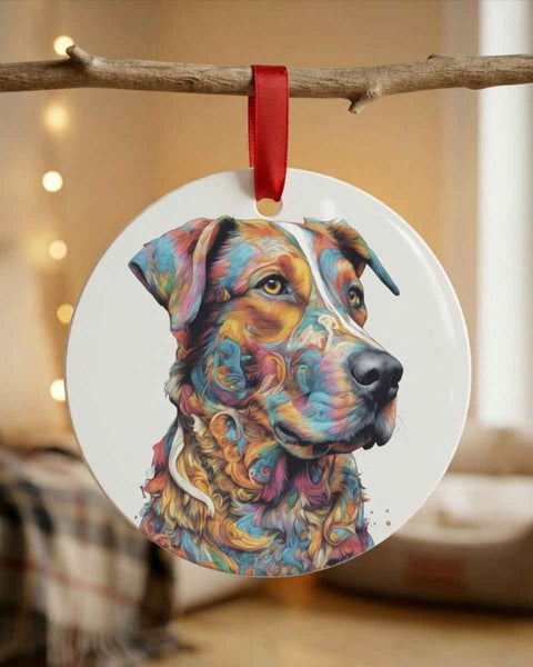 Banjo Dog Portrait — Mug / Ornament