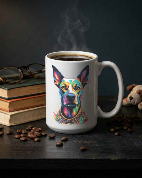 Biscuit Dog Portrait — Mug / Ornament