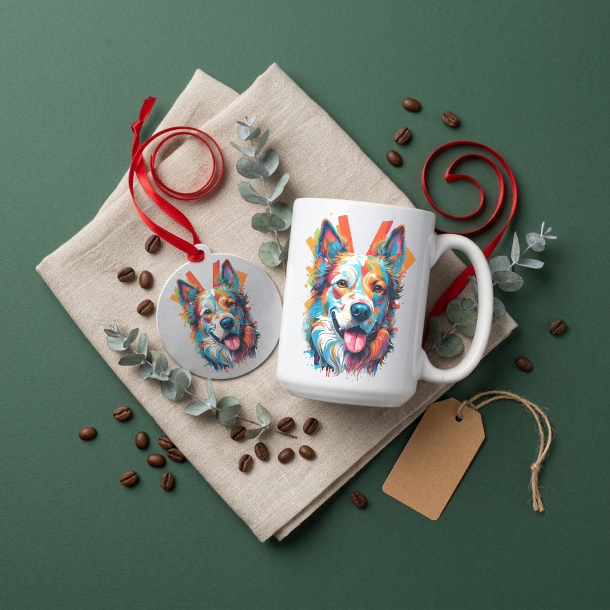 Charlie — Dog Portrait Collection | Mug & Ornament Set