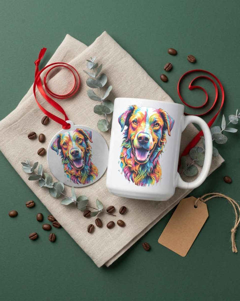 Bella Dog Portrait — Mug / Ornament