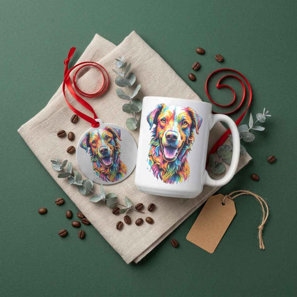 Bella Dog Portrait — Mug / Ornament