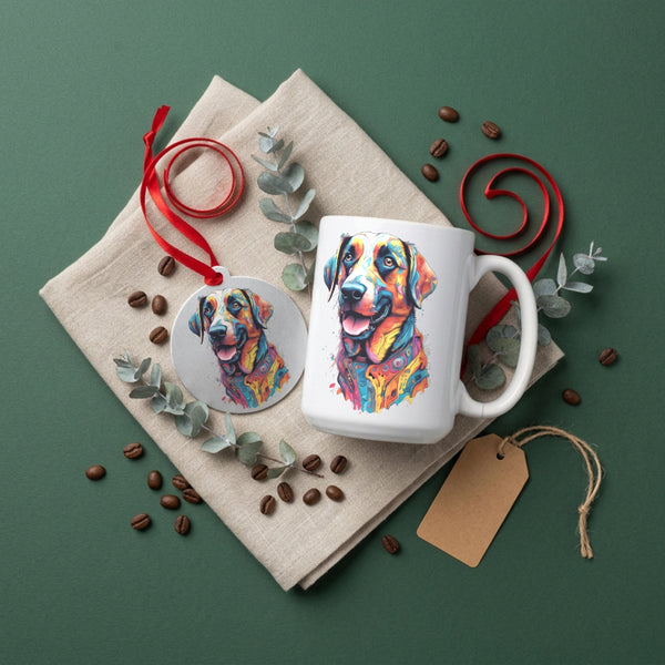 Max — Dog Portrait Collection | Mug & Ornament Set