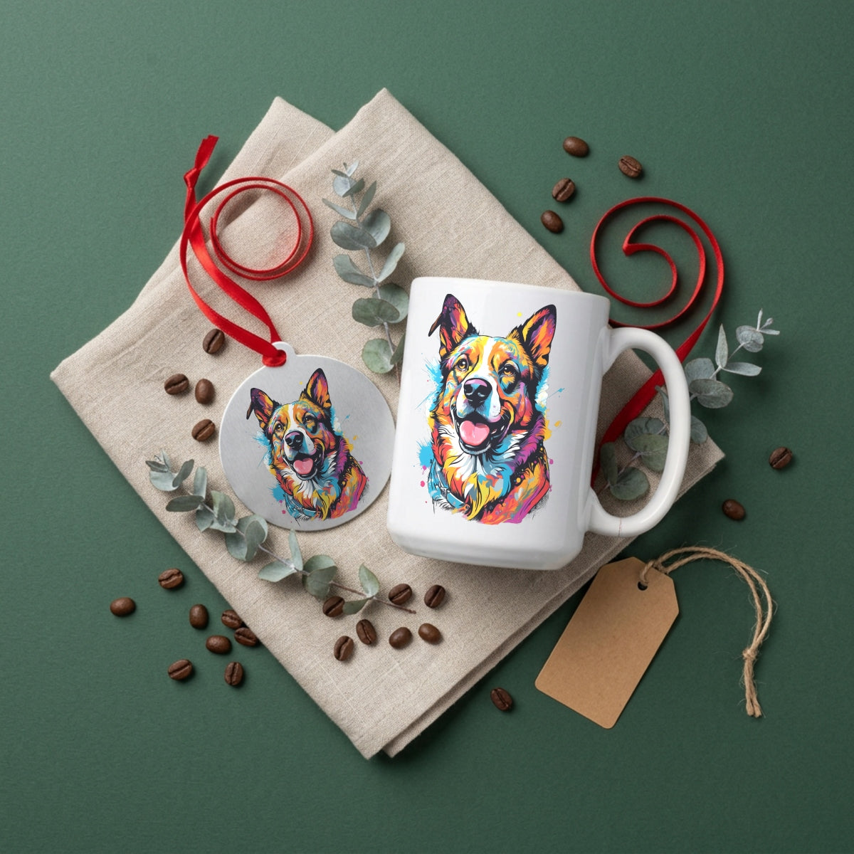 Rosie — Dog Portrait Collection | Mug & Ornament Set
