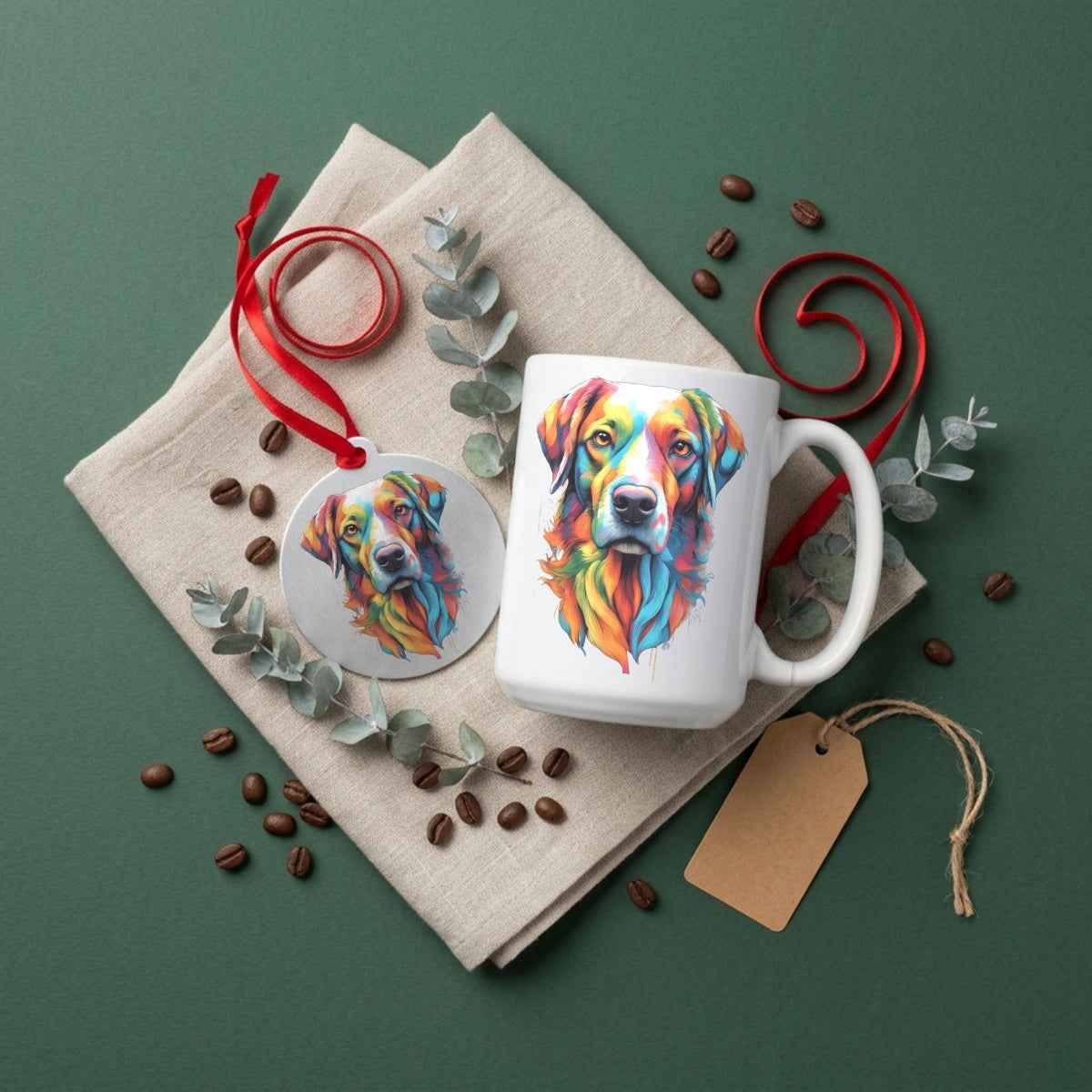 Scout Dog Portrait — Mug / Ornament