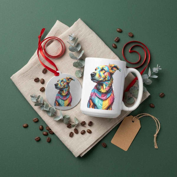 Hank — Dog Portrait Collection | Mug & Ornament Set