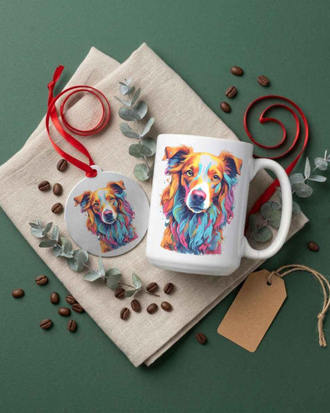 Pearl— Dog Portrait Collection | Mug & Ornament Set