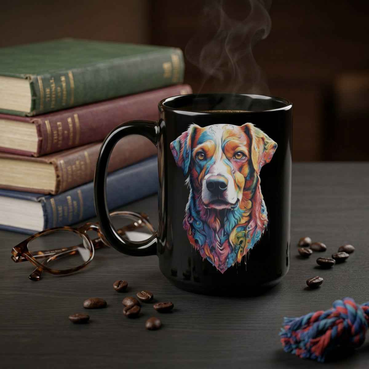 Waffles Dog Portrait — Mug / Ornament