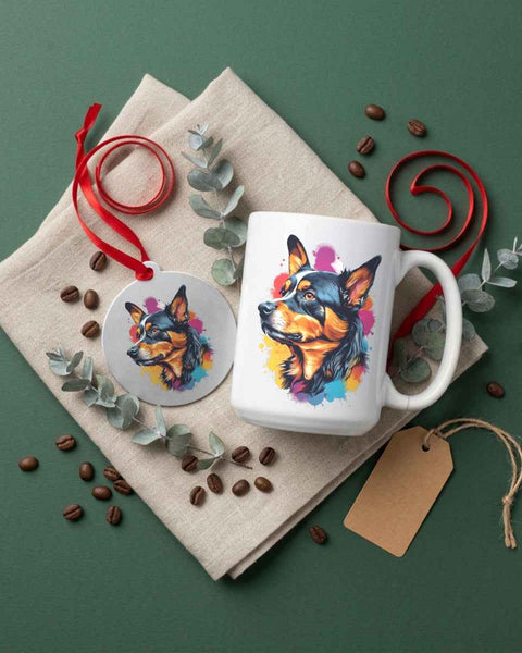 Gus Dog Portrait — Mug / Ornament