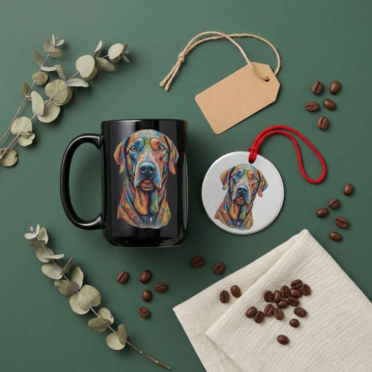 Archer Dog Portrait — Mug / Ornament