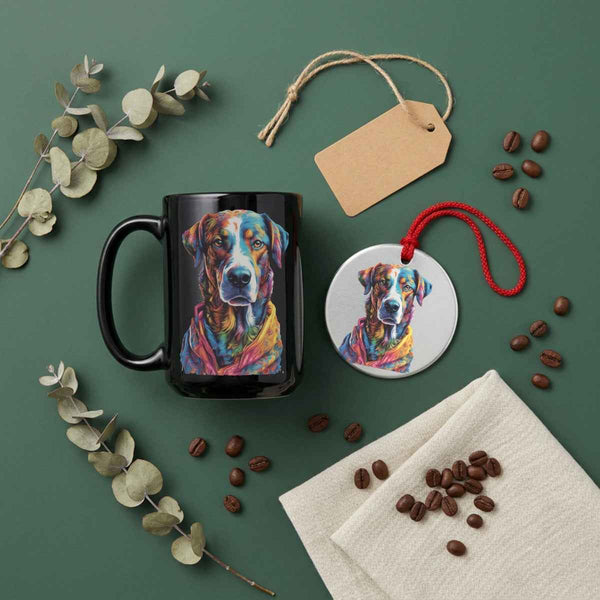 Nova Dog Portrait — Mug / OrnamentSet