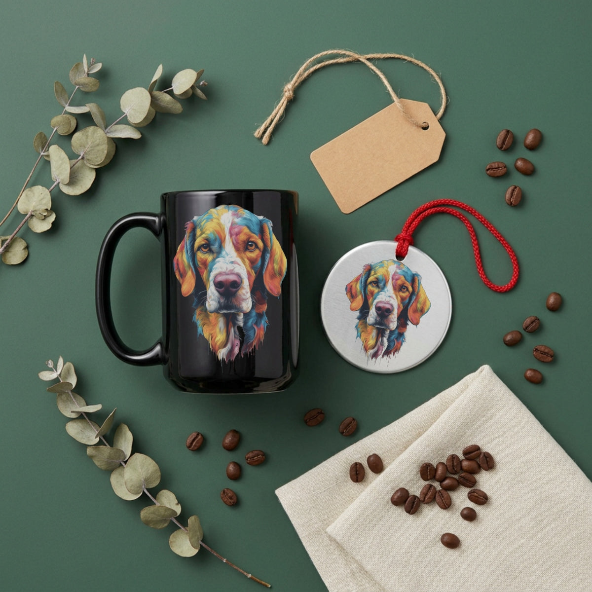 Ember — Dog Portrait Collection | Mug & Ornament Set