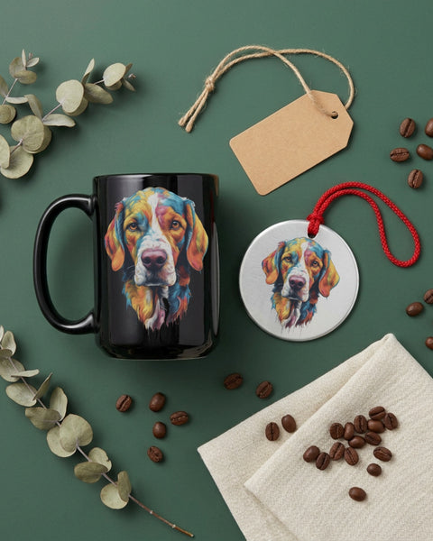 Ember — Dog Portrait Collection | Mug & Ornament Set
