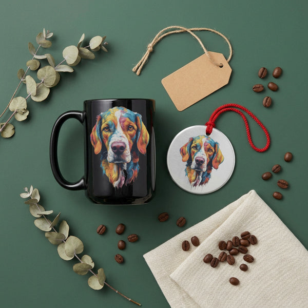 Ember — Dog Portrait Collection | Mug & Ornament Set