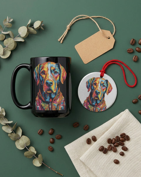 Remy — Dog Portrait Collection | Mug & Ornament Set