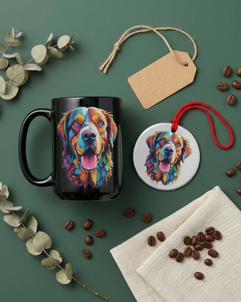 Titan — Dog Portrait Collection | Mug & Ornament Set