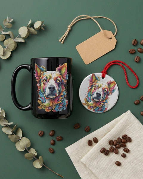 Cleo — Dog Portrait Collection | Mug & Ornament Set