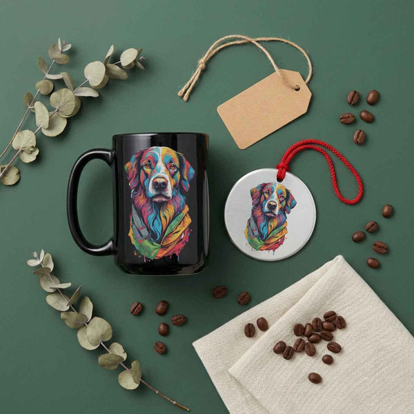 Hazel Dog Portrait — Mug / Ornament