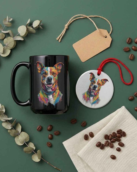 Clover Dog Portrait — Mug / Ornament
