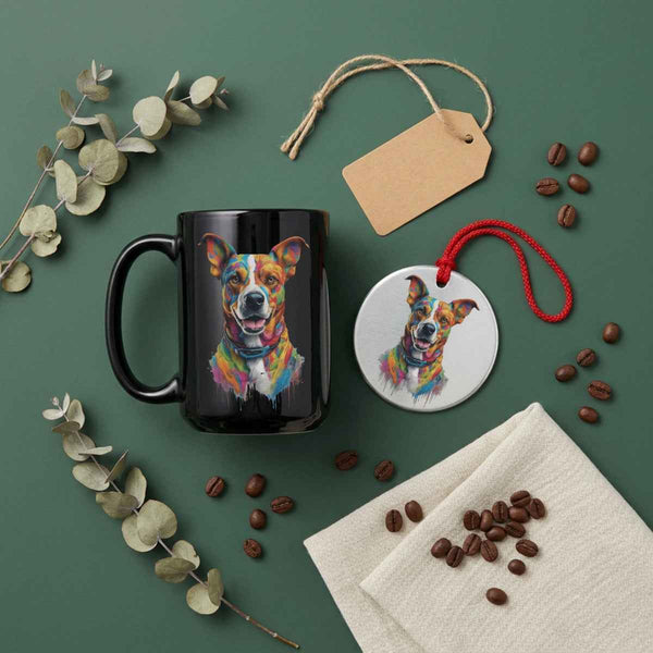 Clover Dog Portrait — Mug / Ornament