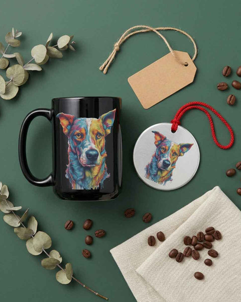 Copper Dog Portrait — Mug / Ornament