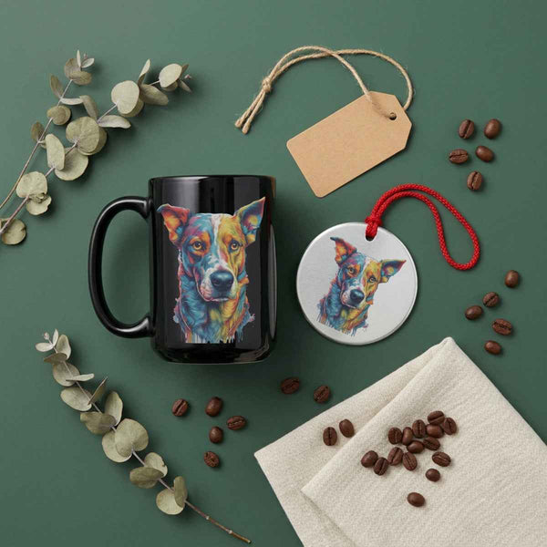 Copper Dog Portrait — Mug / Ornament