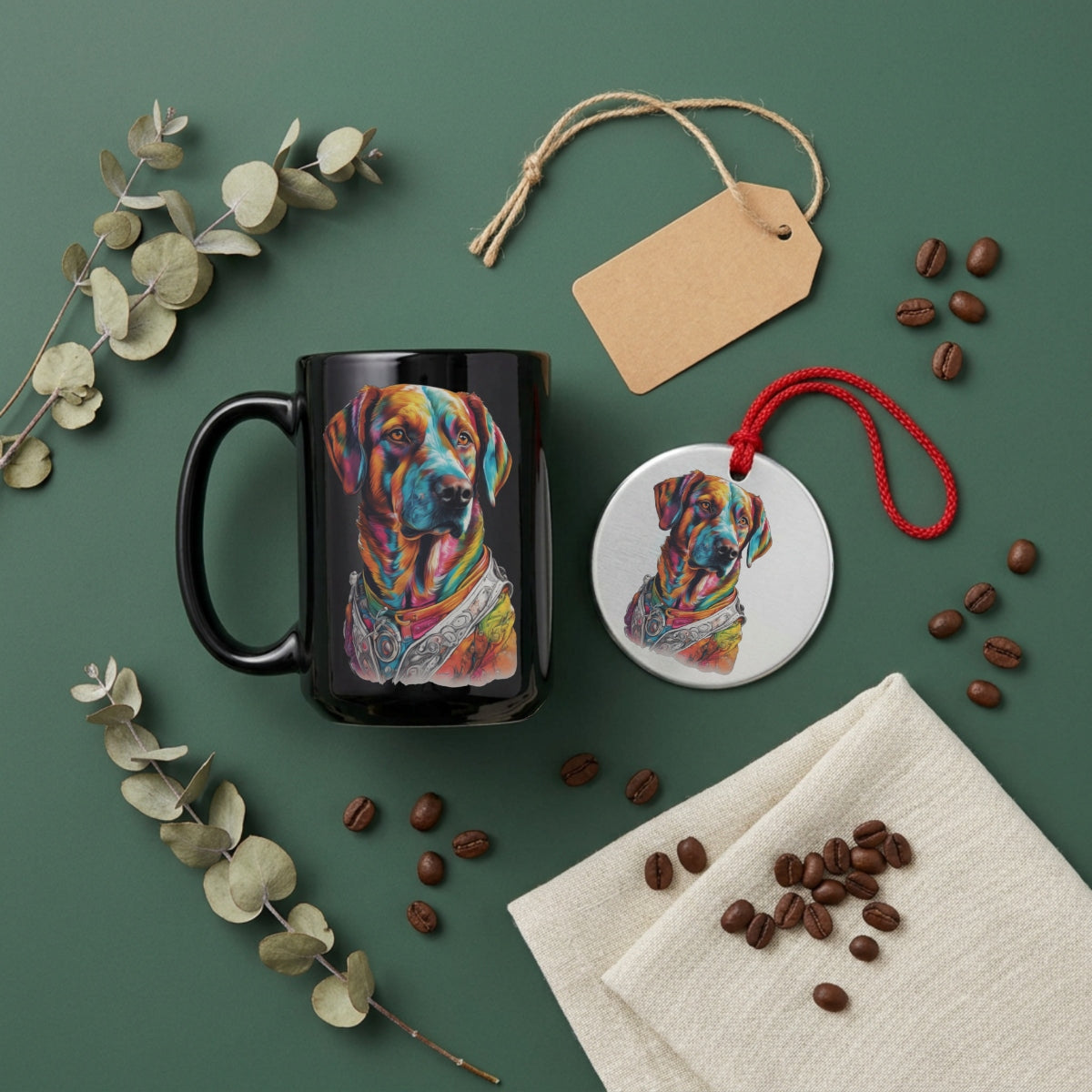 Lucy — Dog Portrait Collection | Mug & Ornament Set